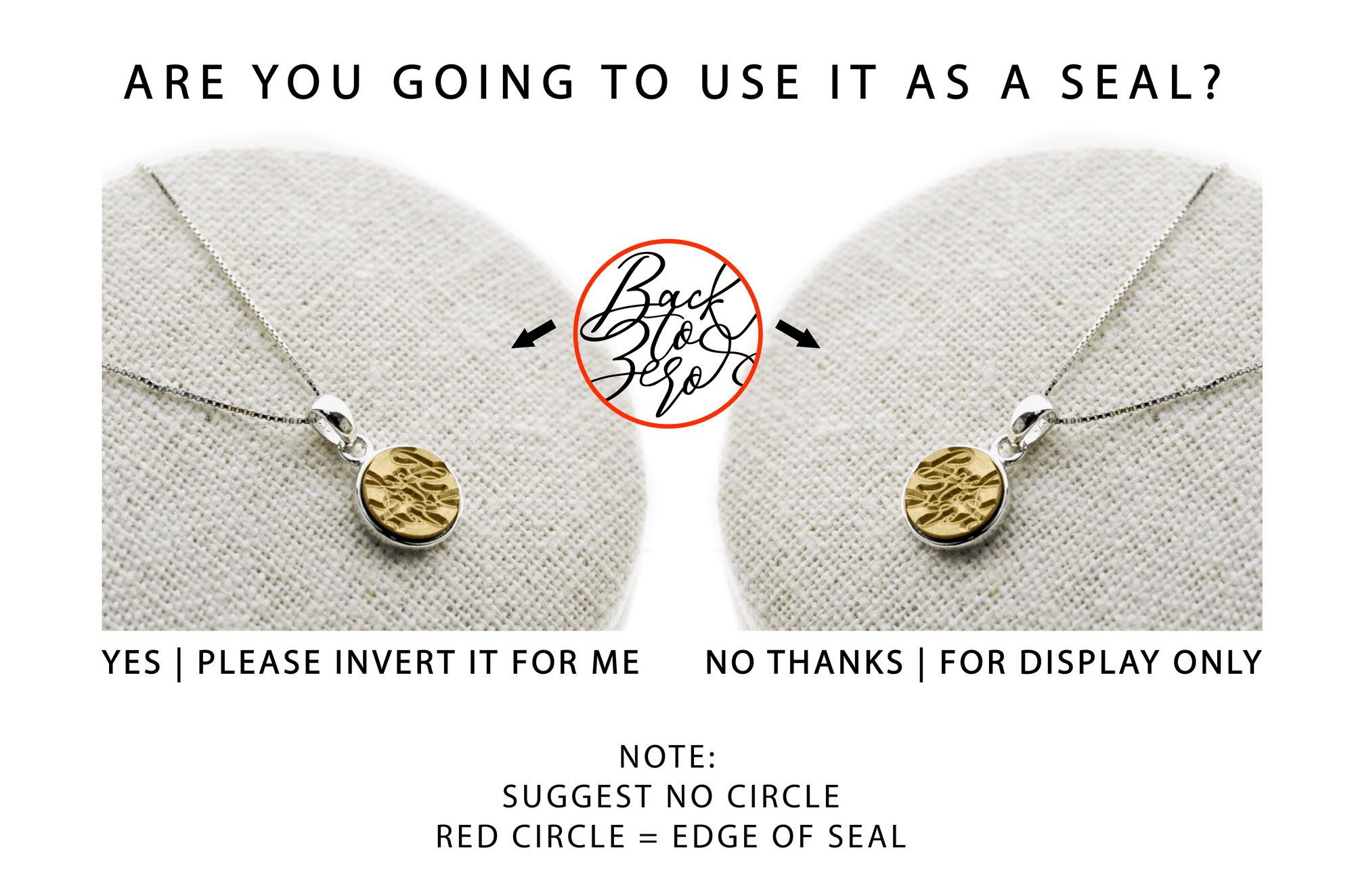 Design your own Minimal Signet Necklace - Backtozero B20 - 10mm, 12mm, 14mm, 15mm, accessory, bespoke, Custom, customsignet, Design Your Own, her, jewelry, minimal, necklace, signet, signet necklace, simple