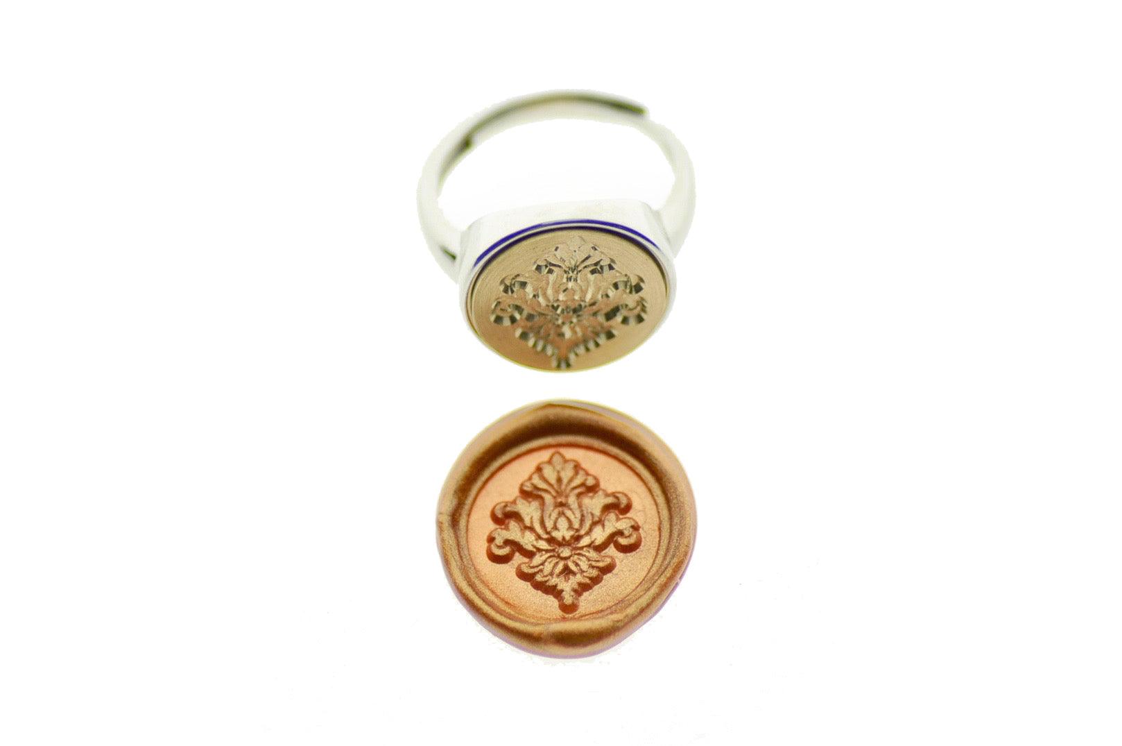 Victorian Filigree Deco Signet Ring - Backtozero B20 - 14m, 14mm, 14mm ring, 14mn, accessory, Deco, Decorative, her, jewelry, minimal, ring, signet ring, simple, size 10, size 7, size 8, size 9, Victorian, wax seal, wax seal stamp