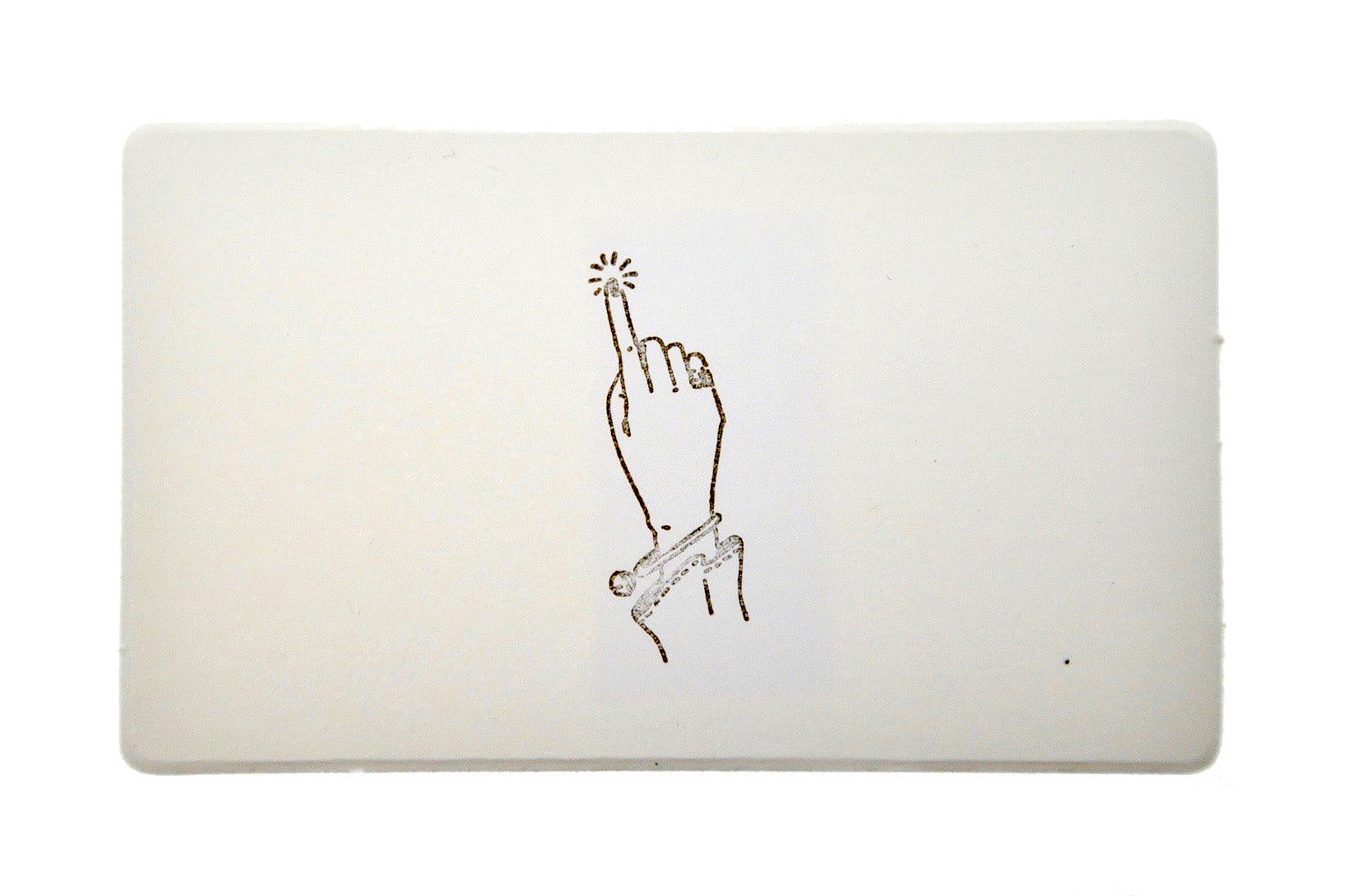 Hand Gesture Rubber Stamp | Touch - Backtozero B20 - hand, hand gesture, handgesture, hands, rubber stamp