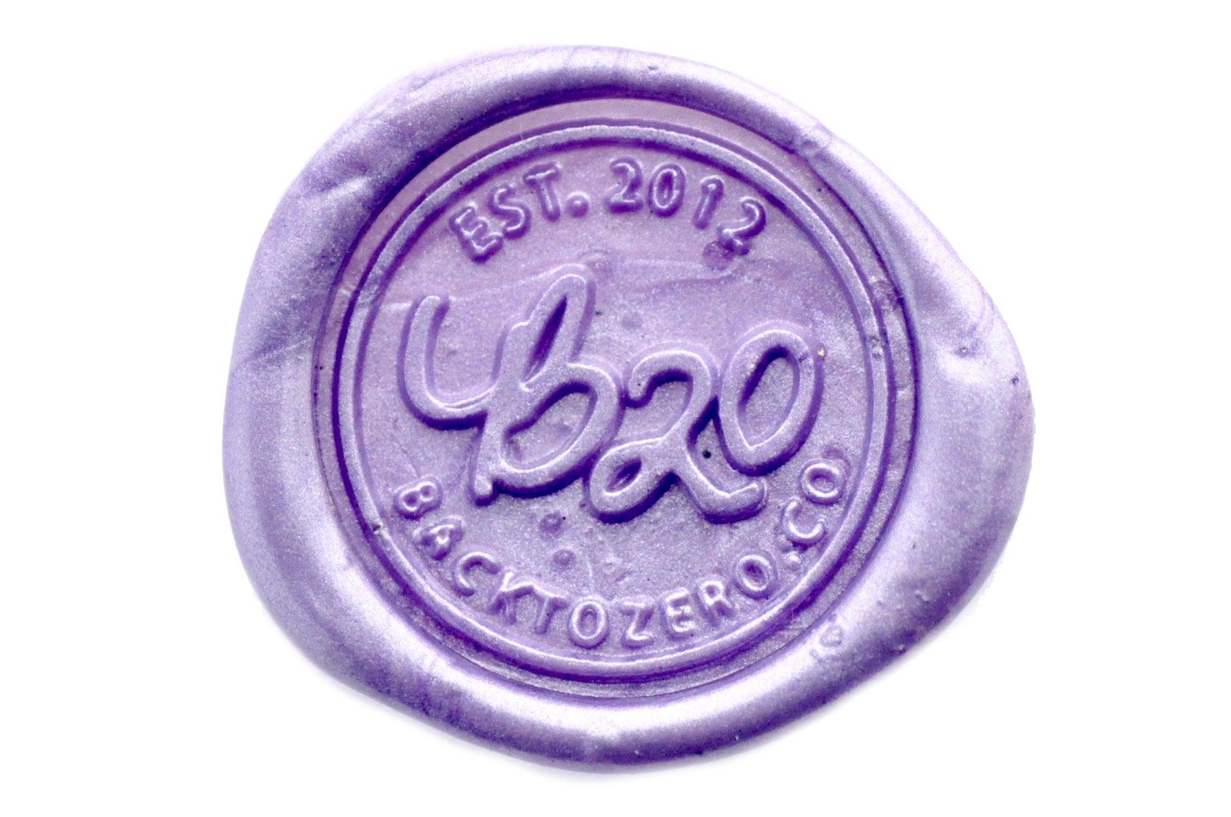 Lavender Octagon Sealing Wax Beads - Backtozero B20 - lavender, metallic, octagon bead, pearlized, purple, sealing wax, tin, Wax Beads