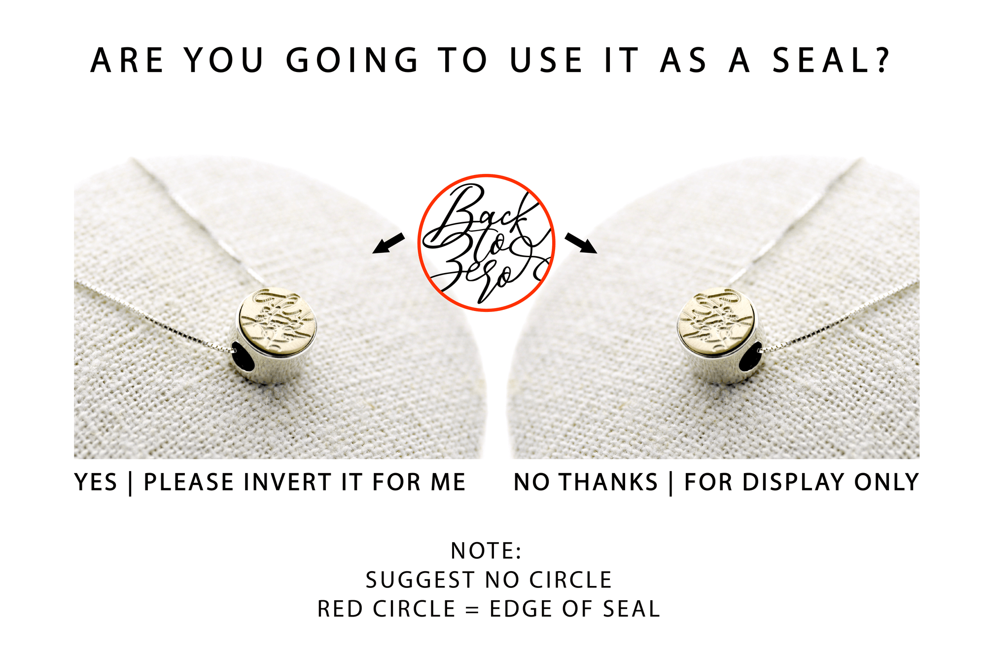 Design your own 2-Side Floating Signet Necklace - Backtozero B20 - 10mm, 2sidenecklace, accessory, bespoke, Custom, customsignet, Design Your Own, floating, her, jewelry, minimal, necklace, signet, signet necklace, simple