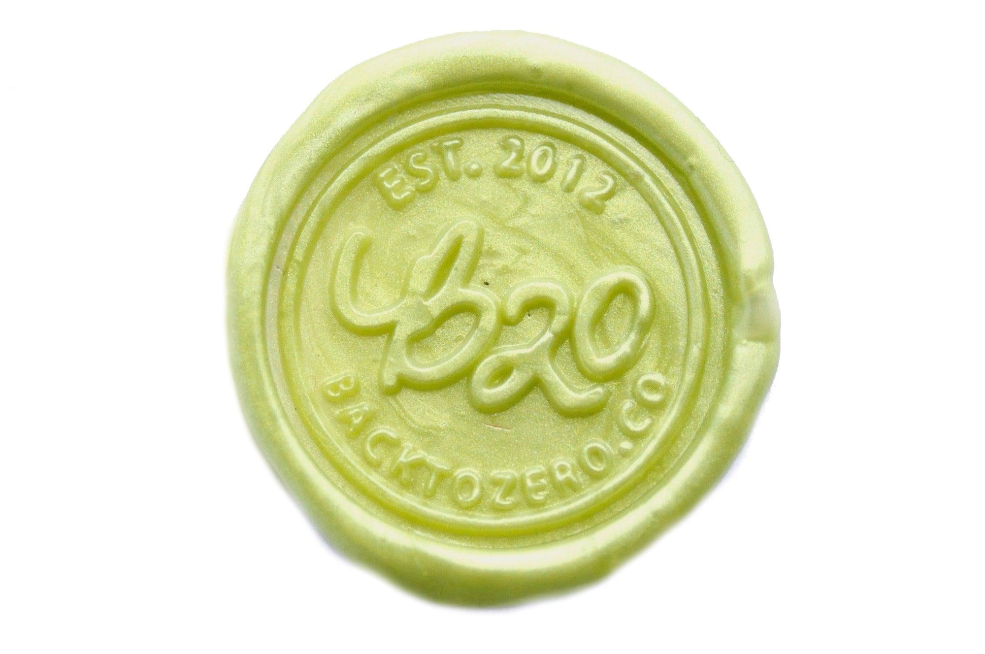 Moss Octagon Sealing Wax Beads - Backtozero B20 - green, green yellow, light green, octagon bead, pastel, sealing wax, tin, Wax Beads, yellow green