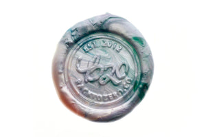 Octagon Sealing Wax Beads Palette | Misty Lake - Backtozero B20 - black, blue, box, forest, green, lake, nature, octagon bead, palette, pink, purple, sealing wax, Wax Beads, white