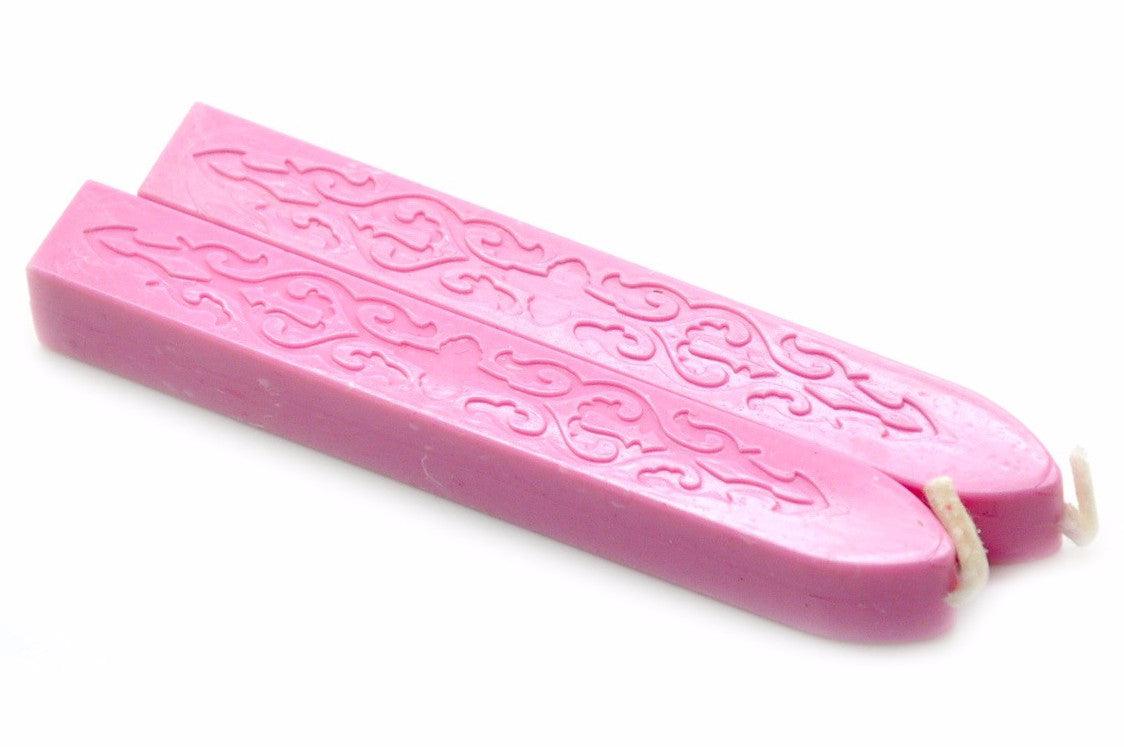 Pink Filigree Wick Sealing Wax Stick - Backtozero B20 - Filigree Wick, Pink, sale, Sealing Wax, Wick Stick, Wick Wax, wwax