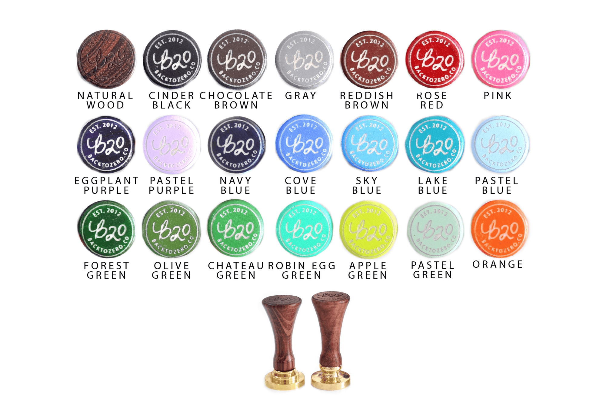 Script Initial Wax Seal Stamp - Backtozero B20 - 1 initial, 1initial, Calligraphy, Copper, Letter, Monogram, One initial, Personalized, Sealing Wax, Signature, signaturehandle
