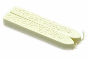 White Filigree Wick Sealing Wax Stick - Backtozero B20 - Filigree Wick, sale, Sealing Wax, White, Wick Stick, Wick Wax, wwax