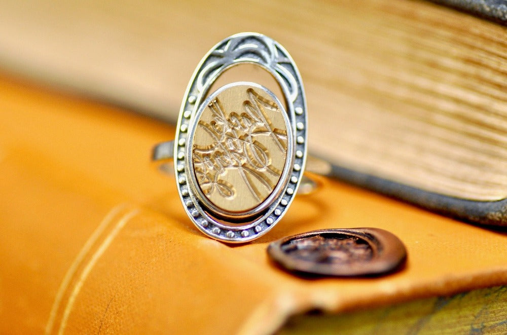 Design your own 10x14mm Hollow Signet Ring