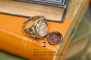 Design your own 12x15mm Shield Signet Ring