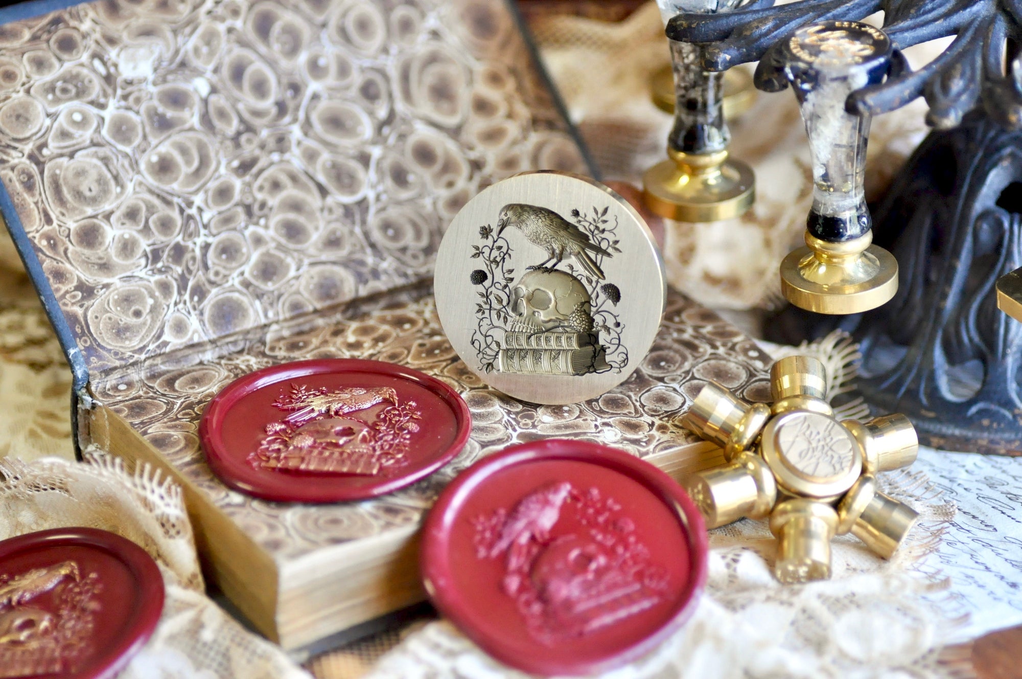 Memento Mori Collector Edition Wax Seal Stamp | Whispers of Eternity