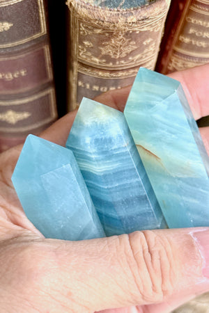 OOAK Blue Onyx Point Tower Wax Seal Handle