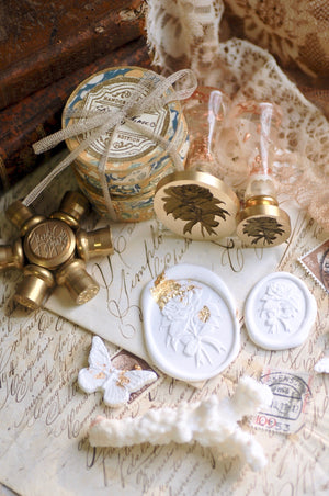 Floral Whispers: In Lieu of Speech Wax Seal Stamp | Camellia | Silent Devotion