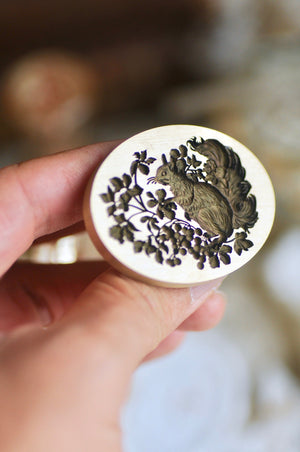 Collector's Edition Wax Seal Stamp | The Forest Sanctuary | Squirrel & Berries