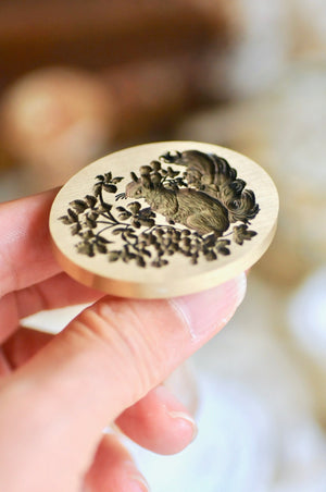 Collector's Edition Wax Seal Stamp | The Forest Sanctuary | Squirrel & Berries