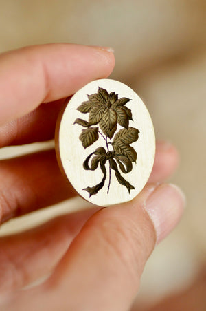 Floral Whispers: In Lieu of Speech Wax Seal Stamp | Poinsettia | Joy in the Present (Pre-Order / Ship in March)