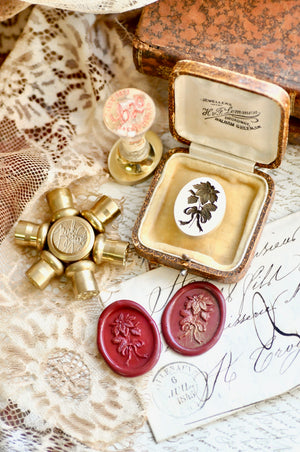 Floral Whispers: In Lieu of Speech Wax Seal Stamp | Poinsettia | Joy in the Present (Pre-Order / Ship in March)