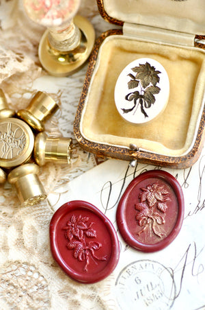 Floral Whispers: In Lieu of Speech Wax Seal Stamp | Poinsettia | Joy in the Present (Pre-Order / Ship in March)