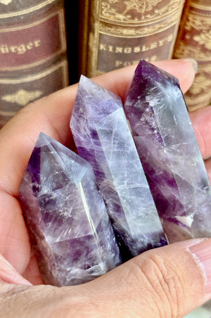 OOAK Amethyst Point Tower Wax Seal Handle