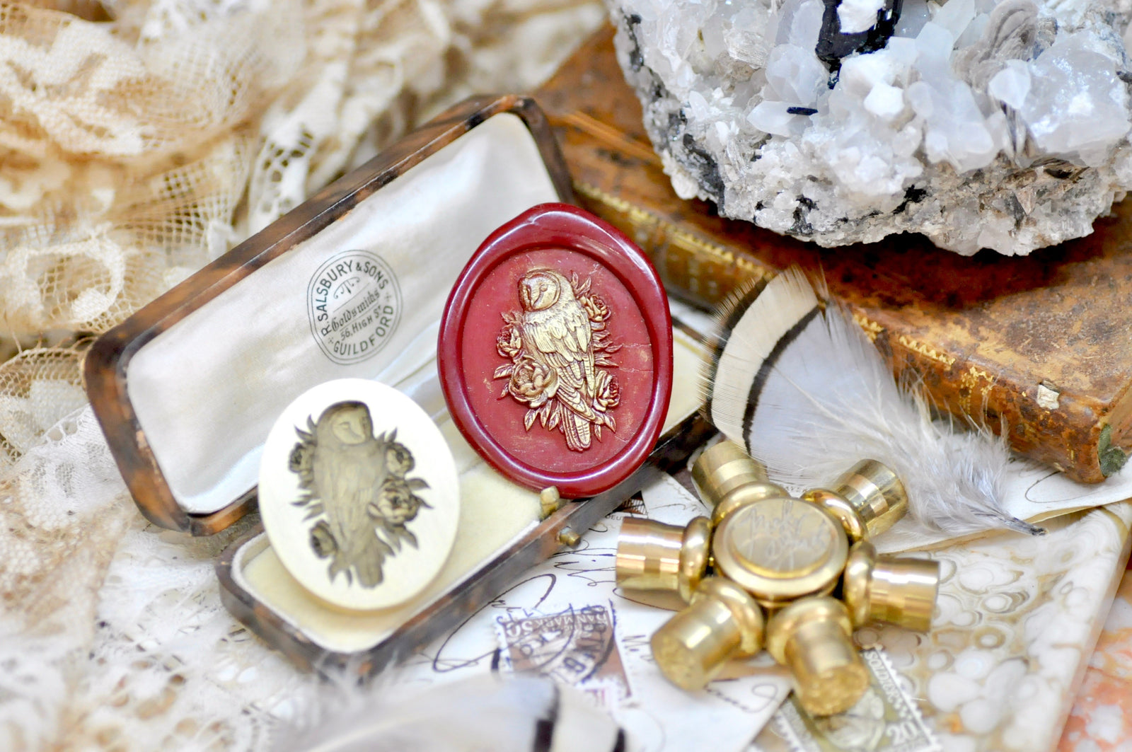 Collector's Edition Wax Seal Stamp | The Barn Owl | The Patient Bloom
