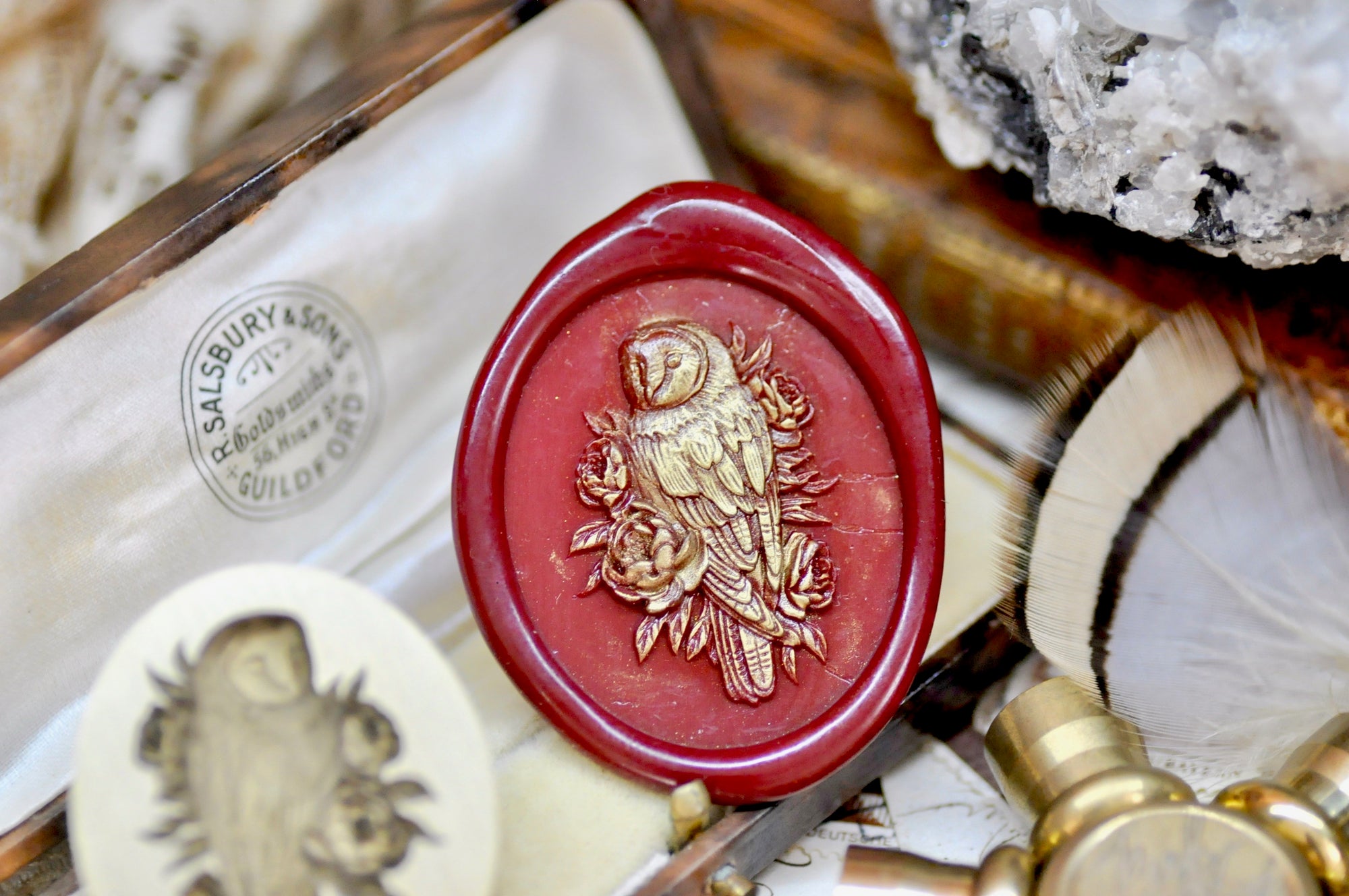 Collector's Edition Wax Seal Stamp | The Barn Owl | The Patient Bloom