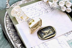 Bird & Book Latin Motto Wax Seal Stamp