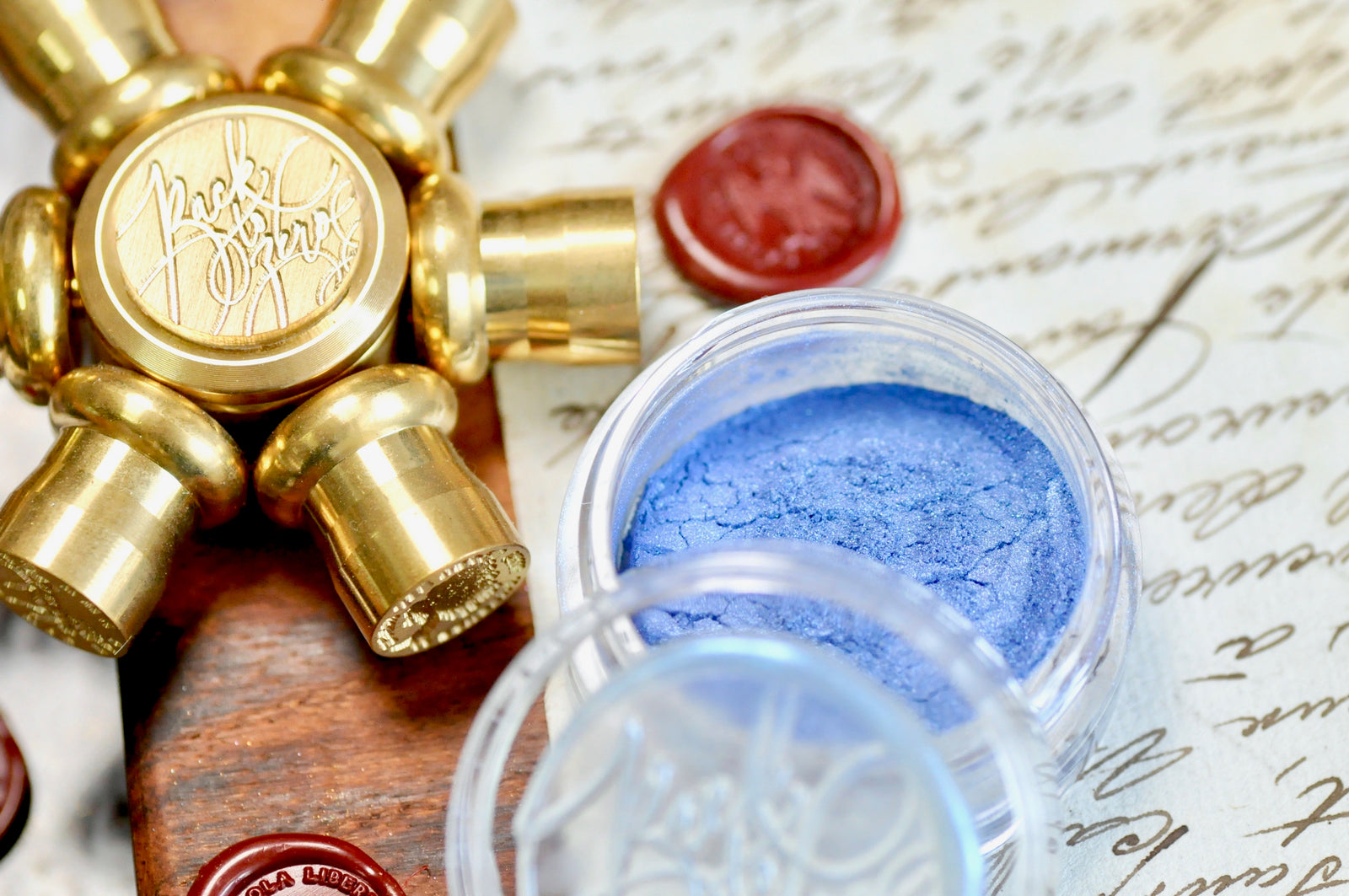 Metallic Highlight Powder for Wax Seal | Blue