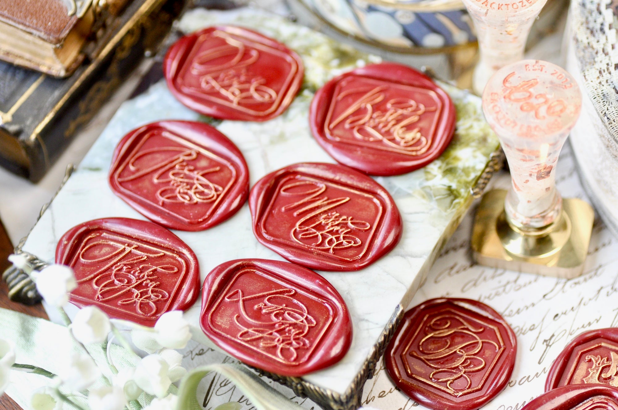 Calligraphy Message Wax Seal Stamp | Open Me