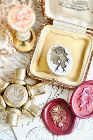 Floral Whispers: In Lieu of Speech Wax Seal Stamp | Camellia | Silent Devotion (Pre-Order / Ship in March)