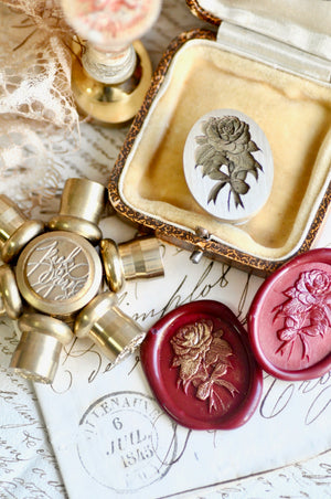 Floral Whispers: In Lieu of Speech Wax Seal Stamp | Camellia | Silent Devotion (Pre-Order / Ship in March)