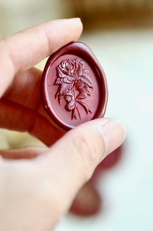 Floral Whispers: In Lieu of Speech Wax Seal Stamp | Camellia | Silent Devotion (Pre-Order / Ship in March)