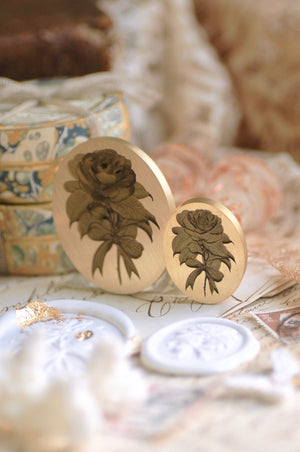 Floral Whispers: In Lieu of Speech Wax Seal Stamp | Camellia | Silent Devotion