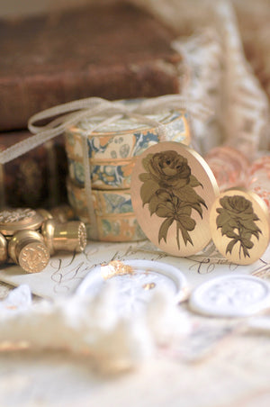 Floral Whispers: In Lieu of Speech Wax Seal Stamp | Camellia | Silent Devotion