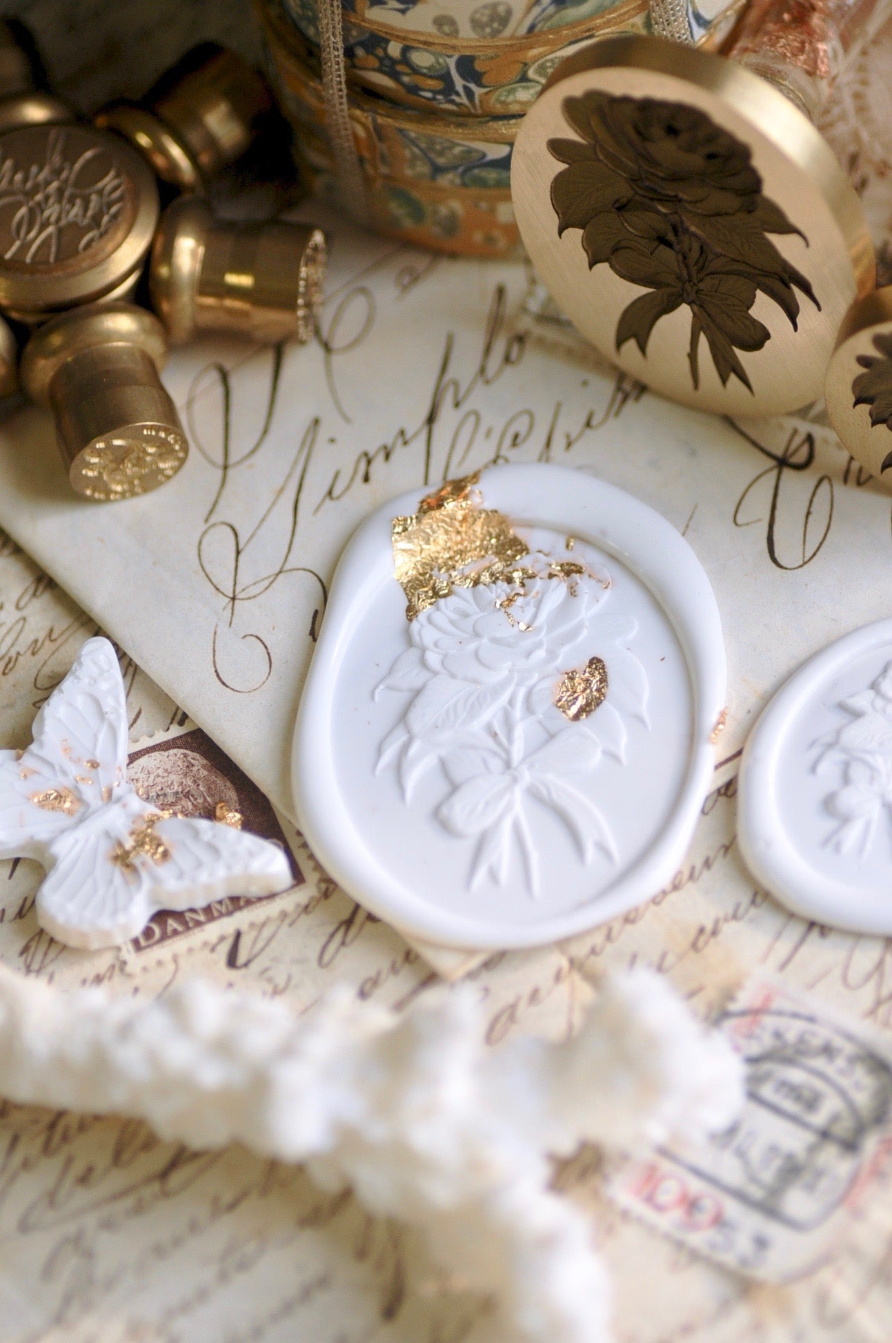 Floral Whispers: In Lieu of Speech Wax Seal Stamp | Camellia | Silent Devotion