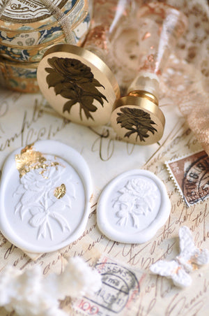 Floral Whispers: In Lieu of Speech Wax Seal Stamp | Camellia | Silent Devotion