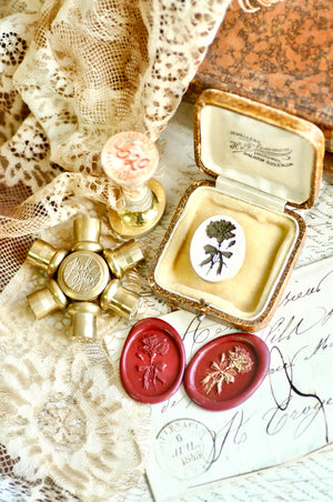 Floral Whispers: In Lieu of Speech Wax Seal Stamp | Carnation | Tender Fidelity (Pre-Order / Ship in March)