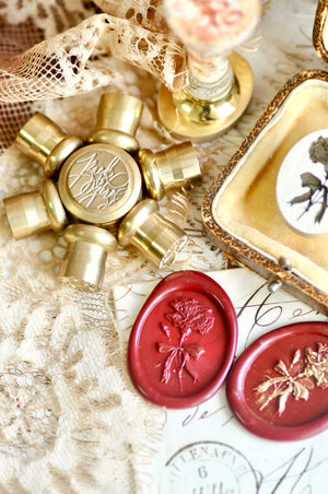 Floral Whispers: In Lieu of Speech Wax Seal Stamp | Carnation | Tender Fidelity (Pre-Order / Ship in March)