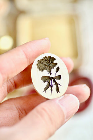 Floral Whispers: In Lieu of Speech Wax Seal Stamp | Carnation | Tender Fidelity (Pre-Order / Ship in March)