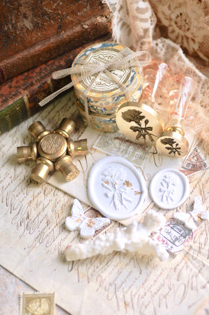 Floral Whispers: In Lieu of Speech Wax Seal Stamp | Carnation | Tender Fidelity