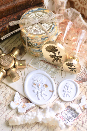 Floral Whispers: In Lieu of Speech Wax Seal Stamp | Carnation | Tender Fidelity