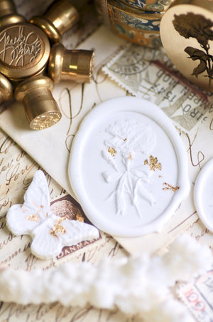 Floral Whispers: In Lieu of Speech Wax Seal Stamp | Carnation | Tender Fidelity