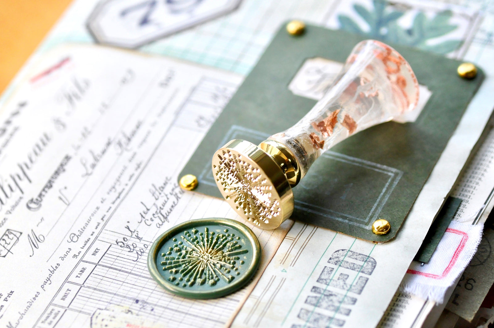 Celestial Starlight Wax Seal Stamp - Backtozero B20 - celestial, newarrivals, Signature, signaturehandle, star, Starlight, Stars