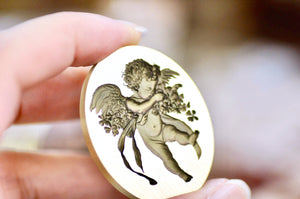 Collector's Edition Wax Seal Stamp | Cherub & Clovers | Gentle Keeper