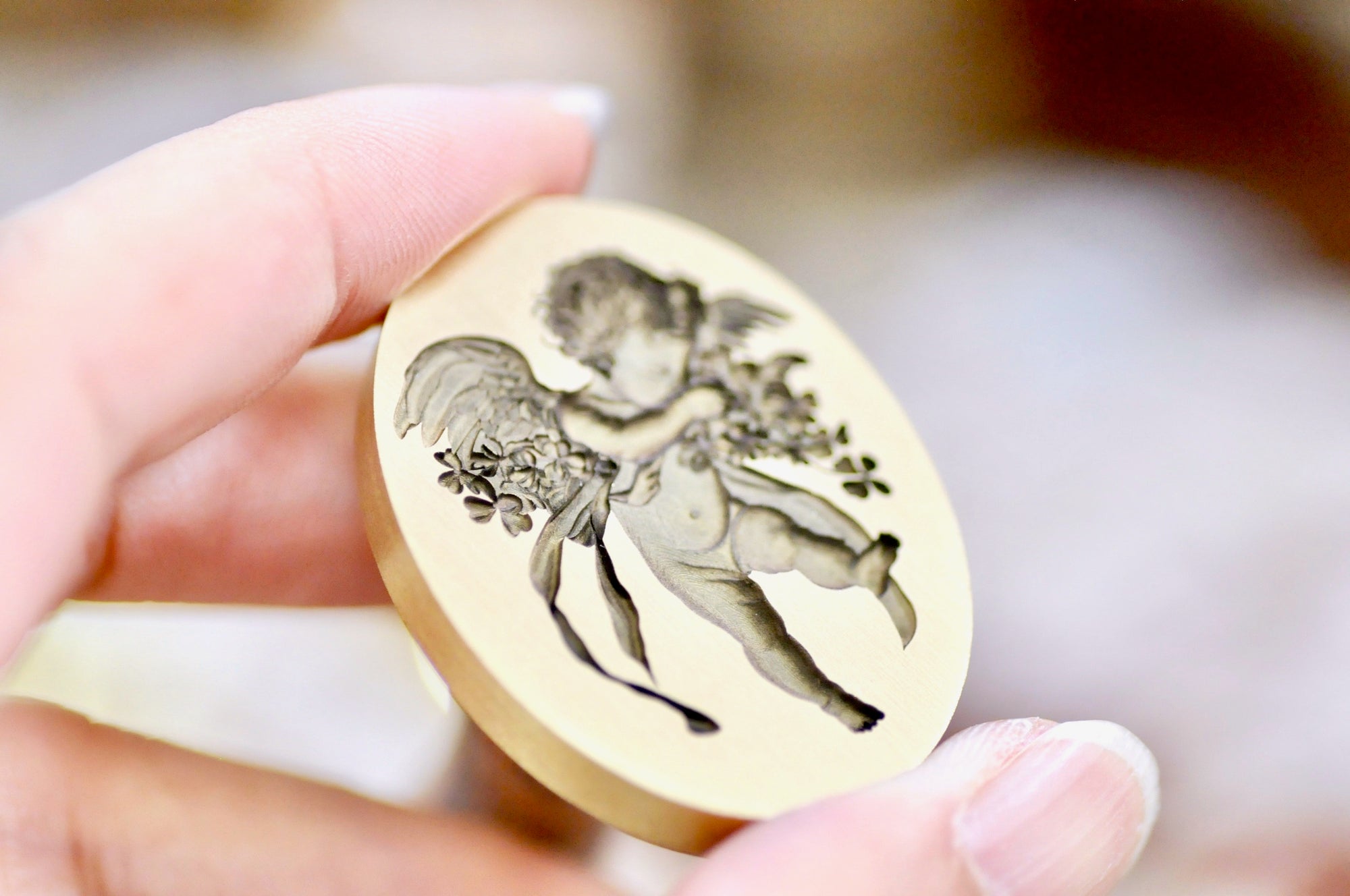 Collector's Edition Wax Seal Stamp | Cherub & Clovers | Gentle Keeper