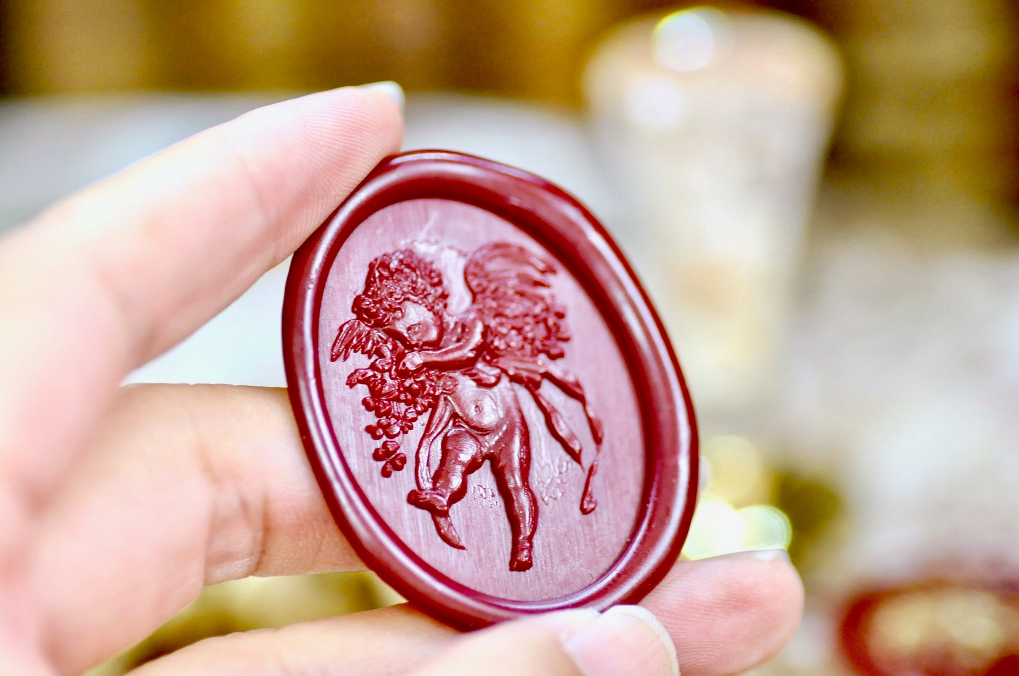 Collector's Edition Wax Seal Stamp | Cherub & Clovers | Gentle Keeper