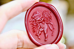 Collector's Edition Wax Seal Stamp | Cherub & Clovers | Gentle Keeper