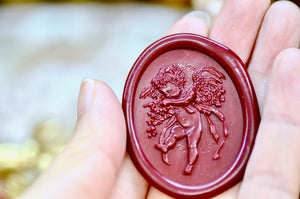 Collector's Edition Wax Seal Stamp | Cherub & Clovers | Gentle Keeper