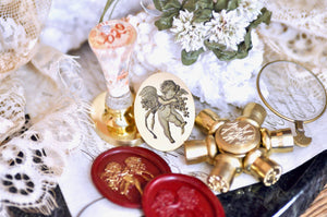 Collector's Edition Wax Seal Stamp | Cherub & Clovers | Gentle Keeper