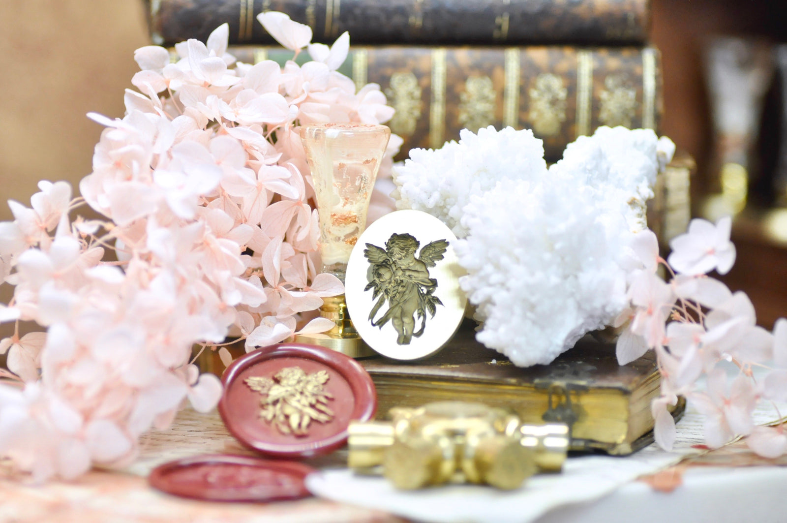 Collector's Edition Wax Seal Stamp | Cherub & Rose | Tender Guardian