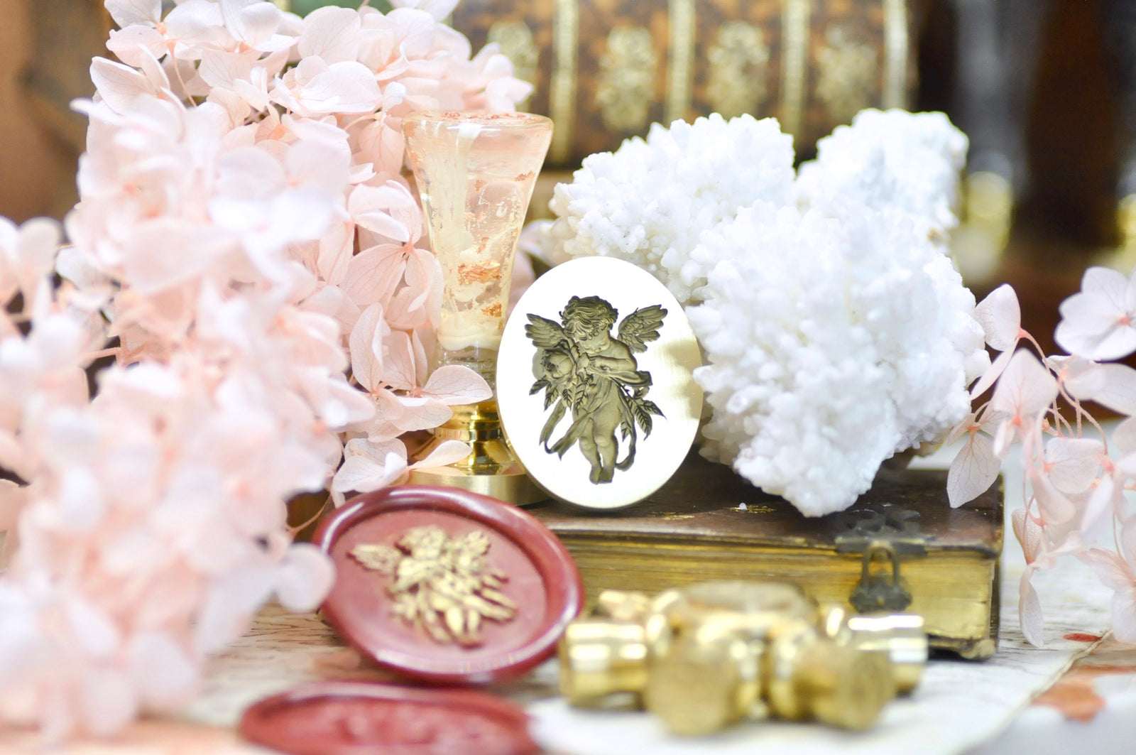 Collector's Edition Wax Seal Stamp | Cherub & Rose | Tender Guardian