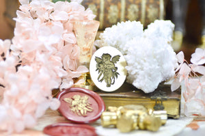 Collector's Edition Wax Seal Stamp | Cherub & Rose | Tender Guardian