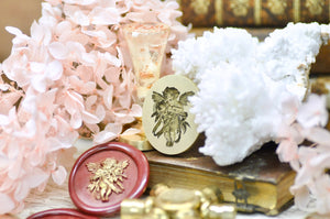 Collector's Edition Wax Seal Stamp | Cherub & Rose | Tender Guardian